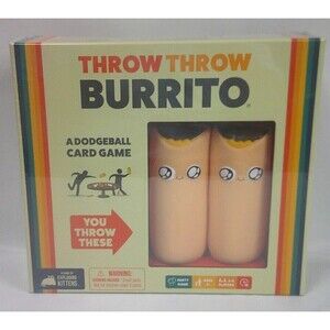 Throw Throw Burrito A Dodgeball Card Game by Exploding Kittens New Sealed